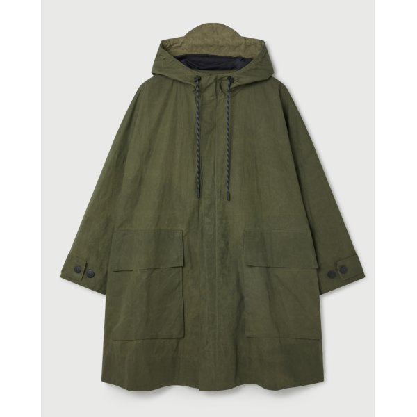 画像1: 【toogood(トゥーグッド)】THE WAYFINDER COAT/ WAX COTTON/ MOSS