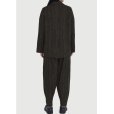 画像3: 【toogood(トゥーグッド)】THE ACROBAT TROUSER/ CRUMPLED STRIPE/ WALNUT (3)