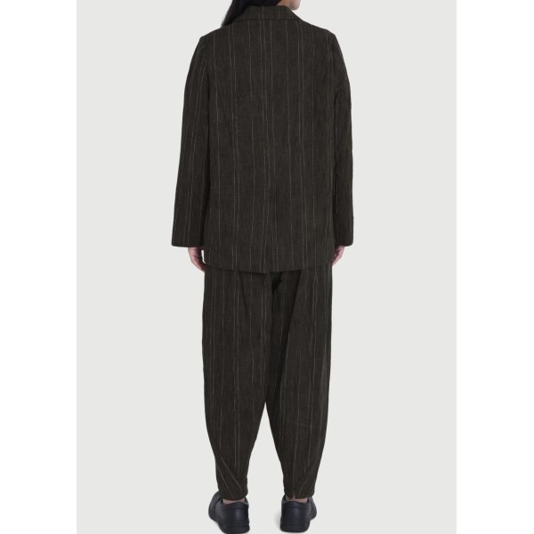 画像3: 【toogood(トゥーグッド)】THE ACROBAT TROUSER/ CRUMPLED STRIPE/ WALNUT