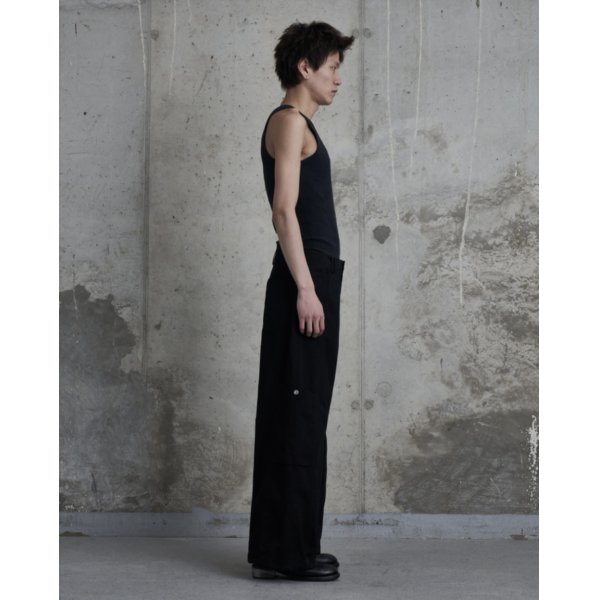 画像2: 【Omar Afridi(オマールアフリディ)】PANELLED BONTAN TROUSERS/ BLACK