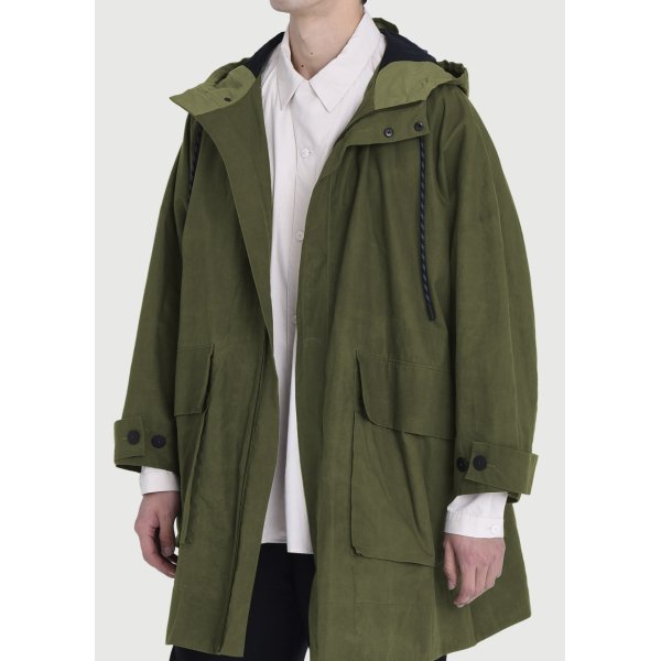 画像2: 【toogood(トゥーグッド)】THE WAYFINDER COAT/ WAX COTTON/ MOSS