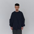 画像2: 【UNTRACE(アントレース)】スモック L/S(_123)/ DARK NAVY (2)