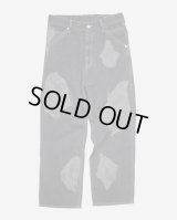(50%OFF)【ENCOMING(インカミング)】SPOTTED DENIM TROUSER/ BLACK