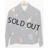【KHOKI(コッキ)】Hand embroidery jacket/ Navy