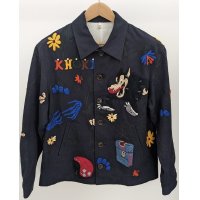 【KHOKI(コッキ)】Hand embroidery jacket/ Navy