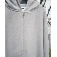 画像2: 【REVERBERATE(リバーバレイト)】HALF ZIP HOODY/ GRAY (2)