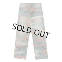 【FAF(エフエーエフ)】CAMO AGED DENIM PANTS/ CAMO