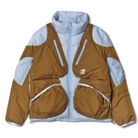 【FAF(エフエーエフ)】NEWCOMMUNE DOWN JACKET/ BLUE