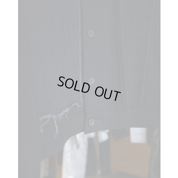 画像4: 【ensou.(エンソウ)】Patched Knit Jacket / Black×Black