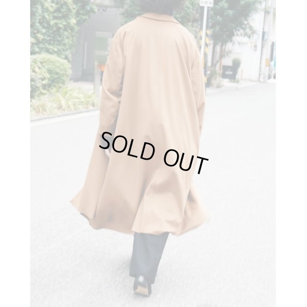 画像1: 【GABRIELA COLL GARMENTS(ガブリエラコールガーメンツ)】LORO PIANA HEAVY WOOL BREASTED COAT/ CAMEL