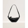 画像1: 【LEMAIRE(ルメール)】SMALL CROISSANT BAG (COATED COTTON)/ BLACK (1)