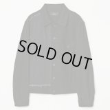 【ensou.(エンソウ)】Patched Knit Jacket / Black×Black