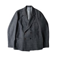 【m's braque(エムズブラック)】 4B COMFORT LOOSEN JACKET with LINING/ GLEN CHECK