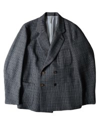 【m's braque(エムズブラック)】 4B COMFORT LOOSEN JACKET with LINING/ GLEN CHECK