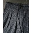 画像3: 【m's braque(エムズブラック)】TUCKED BAGGY PANTS/ GLEN CHECK