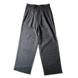 画像1: 【m's braque(エムズブラック)】TUCKED BAGGY PANTS/ GLEN CHECK (1)