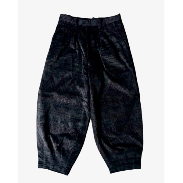 画像1: 【m's braque(エムズブラック)】HAREM PANTS/ SUMI-PAISLEY