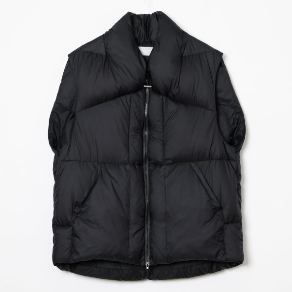 画像1: 【paratrait(パラトレイト)】 MEMBRANE SHELL DOWN VEST/ BLACK