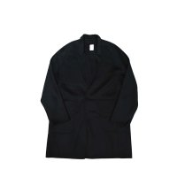 【seya.(セヤ)】DOUBLE FACE CHRIS HALF COAT/ CASHMERE BLENDED MERINO WOOL/ BLACK