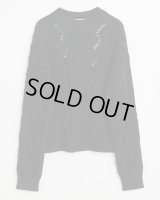 【OUR LEGACY(アワーレガシー)】CABLE SONAR ROUNDNECK/ Black Fisherman Wool