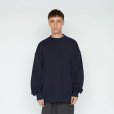 画像2: 【UNTRACE(アントレース)】CREWNECK SWEAT(_131)/ DARK NAVY (2)