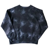 【ensou.(エンソウ)】Tye-dye Sweatshirt/ Black