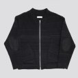 画像1: 【ENCOMING(インカミング)】KNITTED TWO POCKET BLOUSON/ BLACK (1)