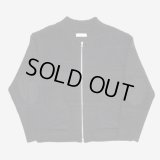 【ENCOMING(インカミング)】KNITTED TWO POCKET BLOUSON/ BLACK