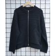 画像2: 【ENCOMING(インカミング)】KNITTED TWO POCKET BLOUSON/ BLACK (2)