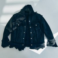 【GOODKARMA DEVELOPMENT(グッドカルマディベロップメント)】"LUKE"MOUTON TRUKKER JKT/BLACK