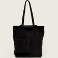 画像1: 【SAGAN Vienna(サガンヴィエンナ)】PAZAR BOOK TOTE SUEDE/ Velvet Black (1)