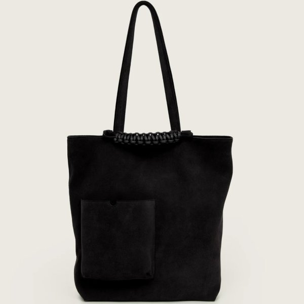 画像1: 【SAGAN Vienna(サガンヴィエンナ)】PAZAR BOOK TOTE SUEDE/ Velvet Black