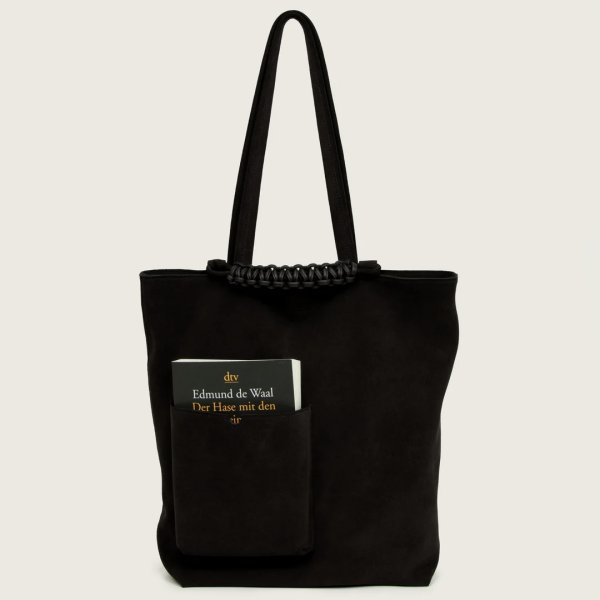 画像2: 【SAGAN Vienna(サガンヴィエンナ)】PAZAR BOOK TOTE SUEDE/ Velvet Black