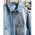 画像3: 【HED MAYNER(ヘドメイナー)】DENIM OVERSHIRT/ LIGHT PASTEL BLUE