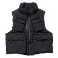 画像1: 【ROTOL(ロトル)】CURVY DOWN VEST/ BLACK  (1)