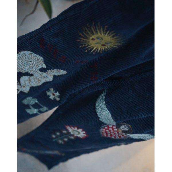 画像3: 【Samuel Zelig(サミュエルゼリグ)】Folk Pant/ Navy