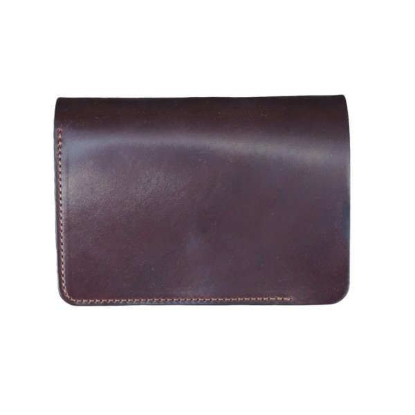 画像1: 【forme(フォルメ)】Short wallet Cordovan/ BURGUNDY