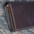 画像2: 【forme(フォルメ)】Short wallet Cordovan/ BURGUNDY (2)