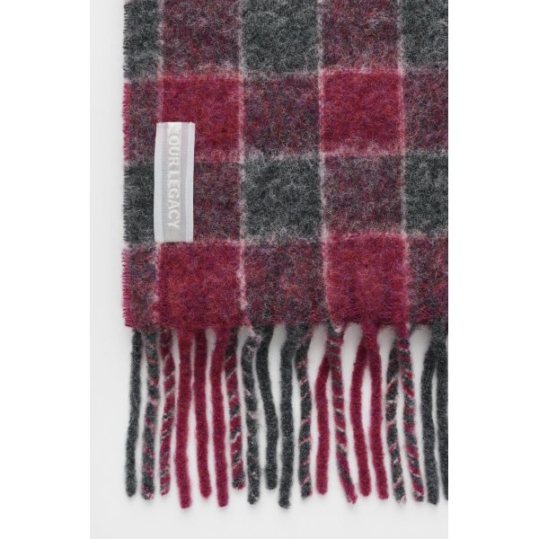 画像2: 【OUR LEGACY(アワーレガシー)】ETERNAL SCARF/Pink Fuzzy Alpaca Check