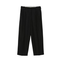 【IRENISA(イレニサ)】TWO TUCKS WIDE TROUSERS/ BLACK