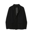 画像1: 【IRENISA(イレニサ)】MODIFIED SHAWL COLLAR JACKET/ BLACK (1)