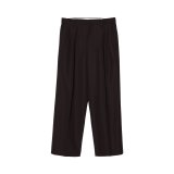 【IRENISA(イレニサ)】TWO TUCKS WIDE TROUSERS/ BURGUNDY