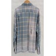 画像2: 【KHOKI(コッキ)】Vintage-effect shirt/Blue (2)