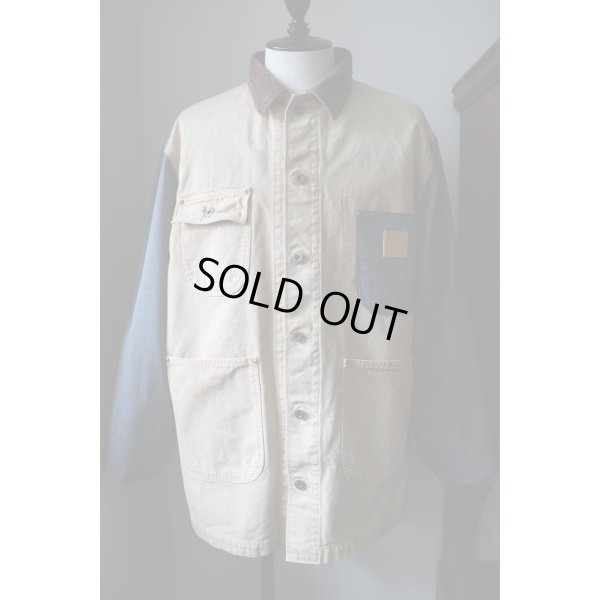 画像3: 【KHOKI(コッキ)】Vintage-effect work coat/Beige