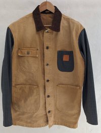 【KHOKI(コッキ)】Vintage-effect work coat/Beige