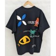 画像2: 【KHOKI(コッキ)】Multi-print T-shirt/Black (2)