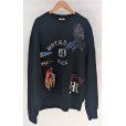 画像1: 【KHOKI(コッキ)】Multi embrodied-design sweatshirt/Black (1)