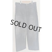 【KHOKI(コッキ】Vintage-effect work pants/Black