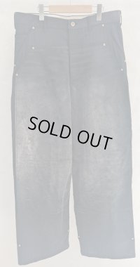 【KHOKI(コッキ】Vintage-effect work pants/Black