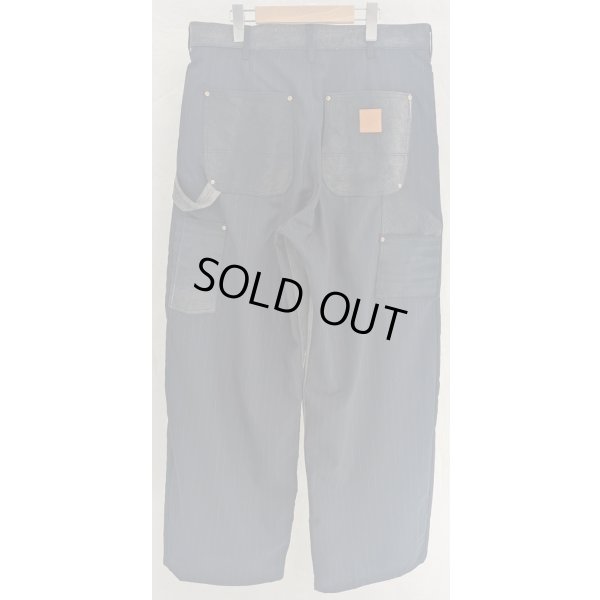 画像2: 【KHOKI(コッキ】Vintage-effect work pants/Black